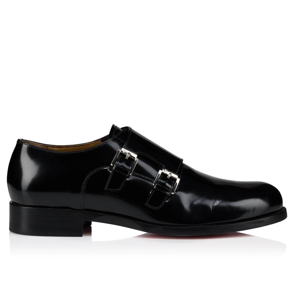Christian Louboutin Moustachou Monk Men Shoes | Color Black