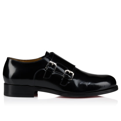 Christian Louboutin Moustachou Monk Men Shoes | Color Black