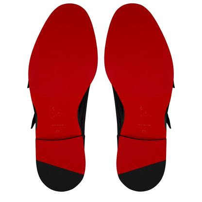 Christian Louboutin Moustachou Monk Men Shoes | Color Black