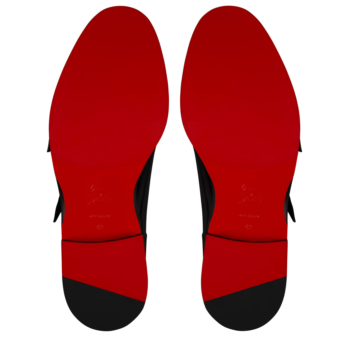 Christian Louboutin Moustachou Monk Men Shoes | Color Black