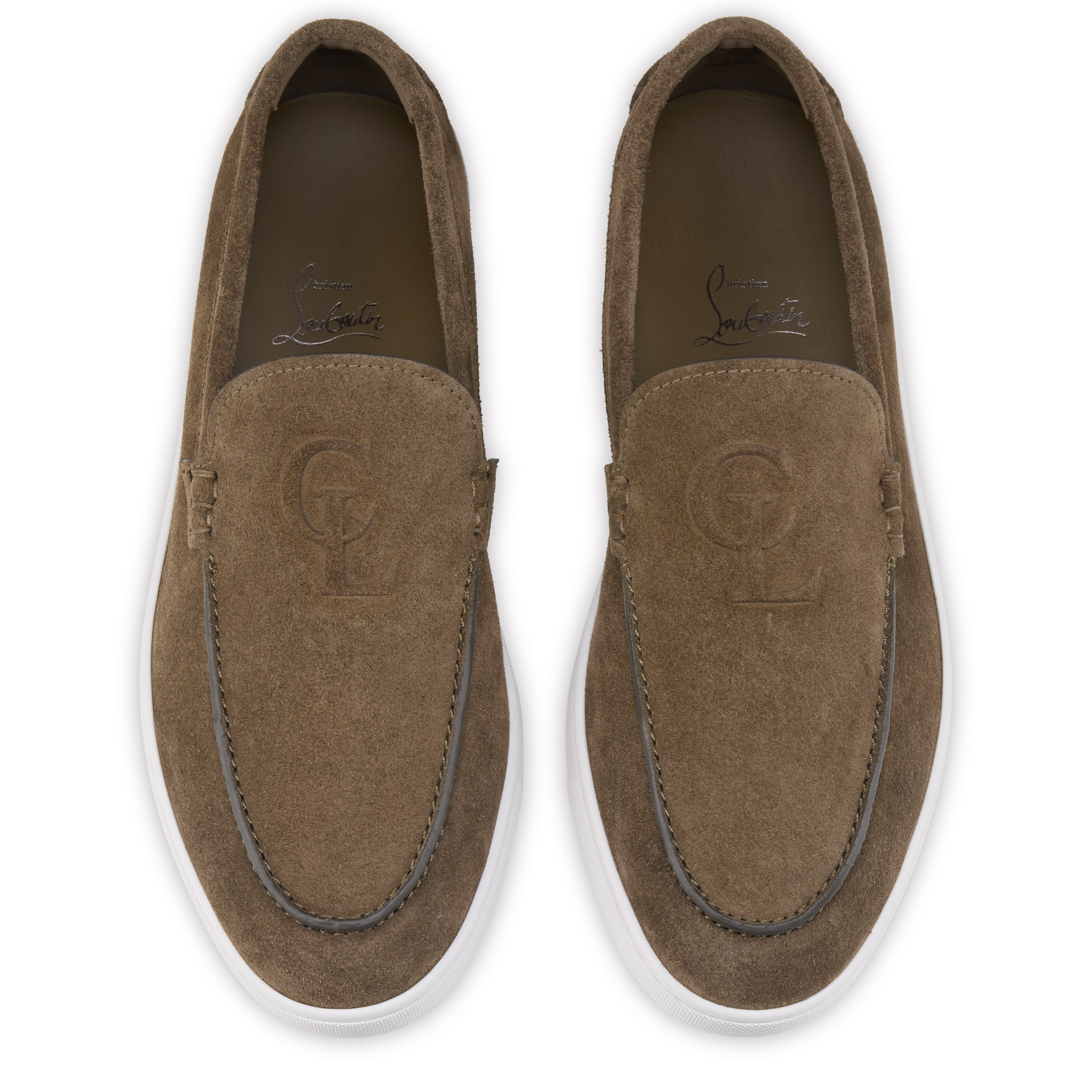 Christian Louboutin Neocl Boat Men Shoes | Color Green