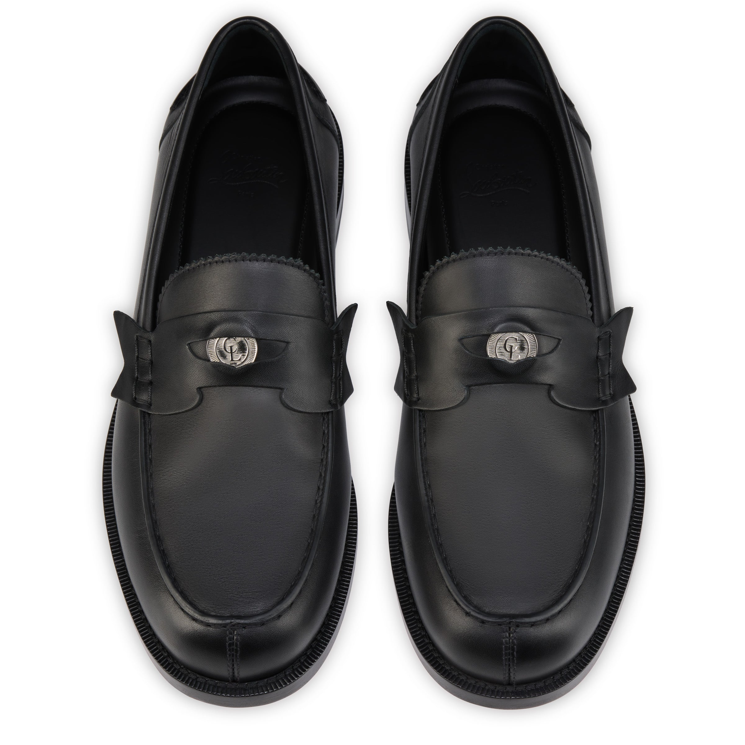Christian Louboutin The Plato Loafer Men Shoes | Color Black