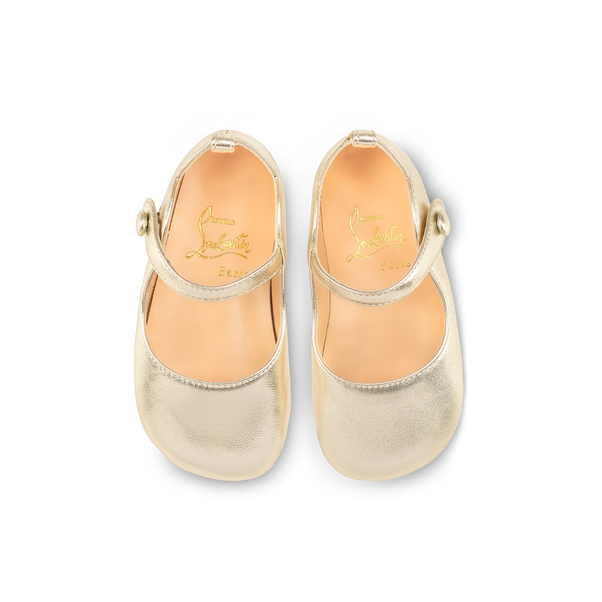 Christian Louboutin Baby Love Chick Kids Unisex Shoes | Color Gold
