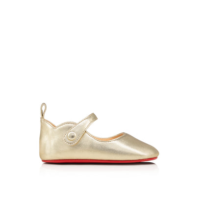 Christian Louboutin Baby Love Chick Kids Unisex Shoes | Color Gold