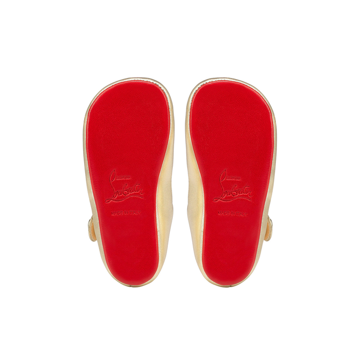 Christian Louboutin Baby Love Chick Kids Unisex Shoes | Color Gold