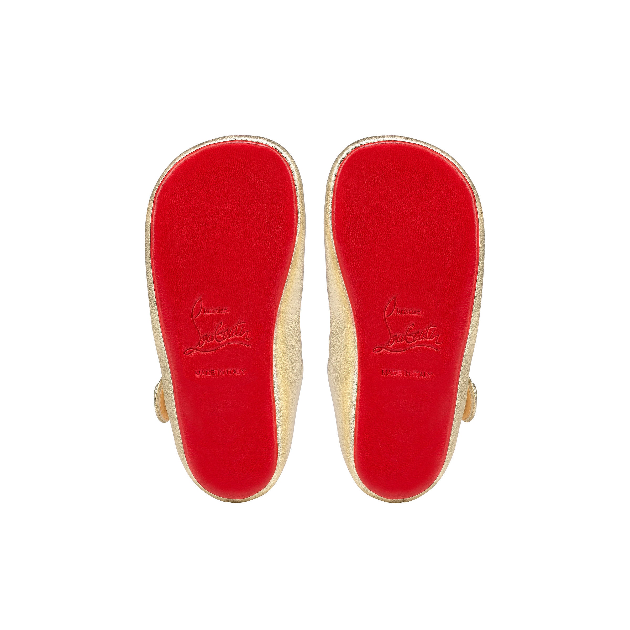 Christian Louboutin Baby Love Chick Kids Unisex Shoes | Color Gold