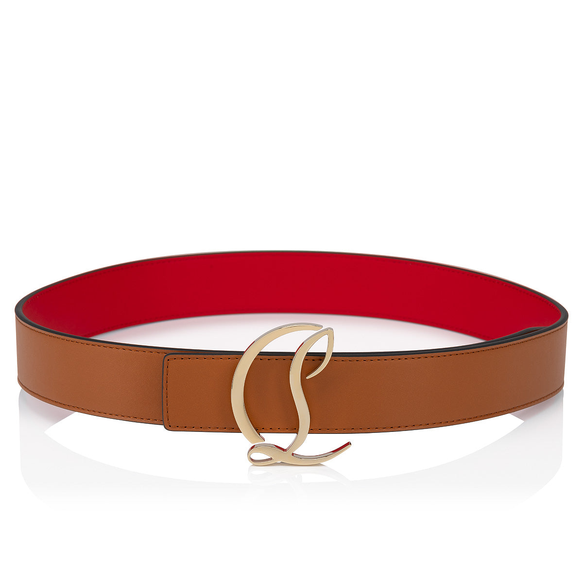 Christian Louboutin Cl Logo Belt  Women Belts | Color Brown New