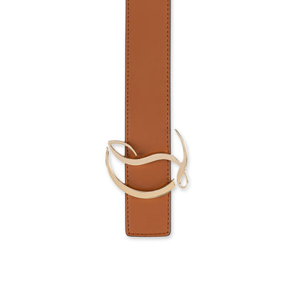 Christian Louboutin Cl Logo Belt  Women Belts | Color Brown New