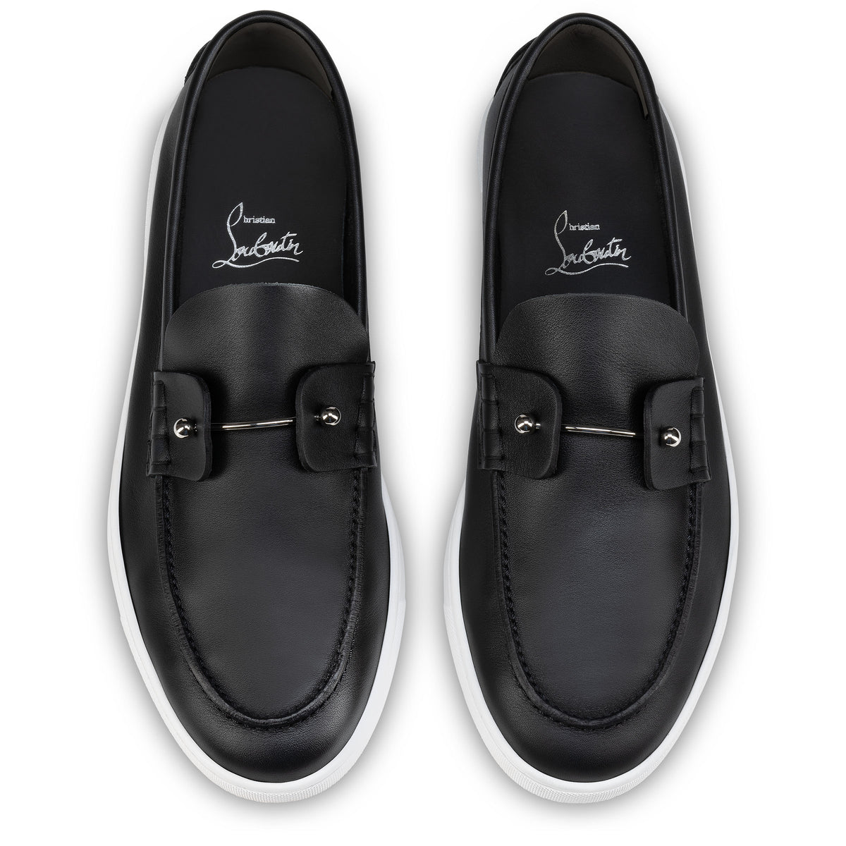 Christian Louboutin Chambeliboat Men Shoes | Color Black