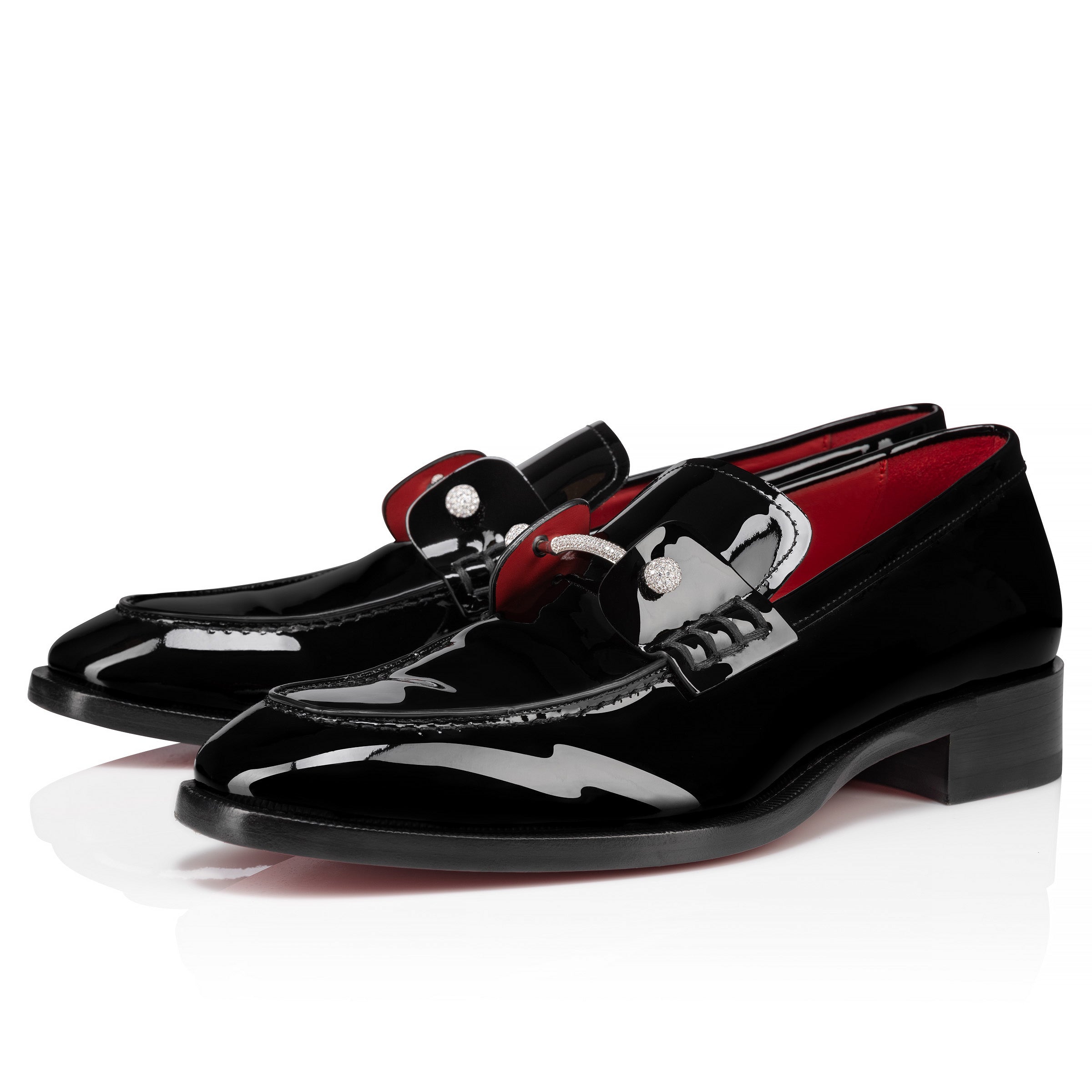 Christian Louboutin Chambelink Strass Men Shoe | Color Silver