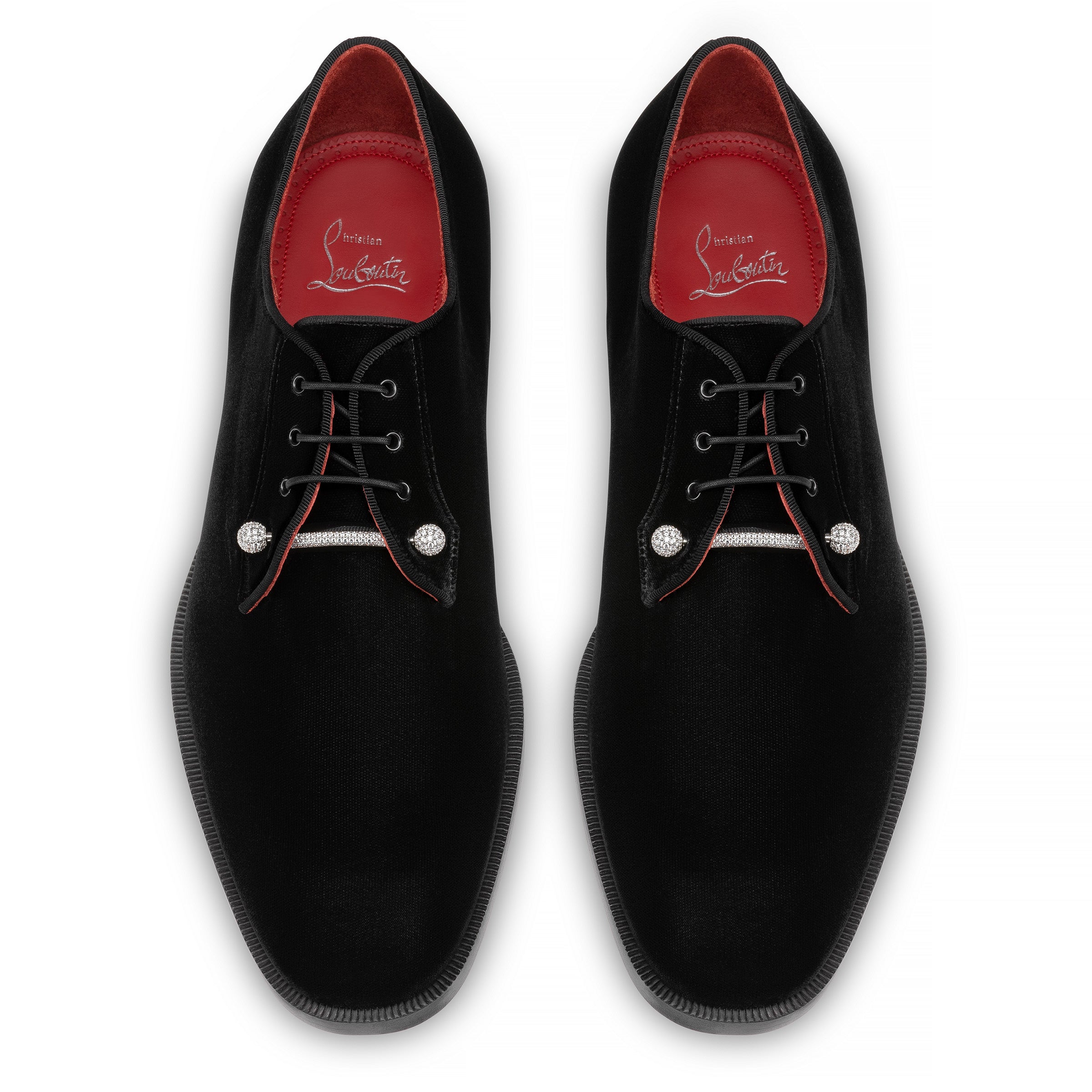 Christian Louboutin Chambelink Strass Men Shoe | Color Silver