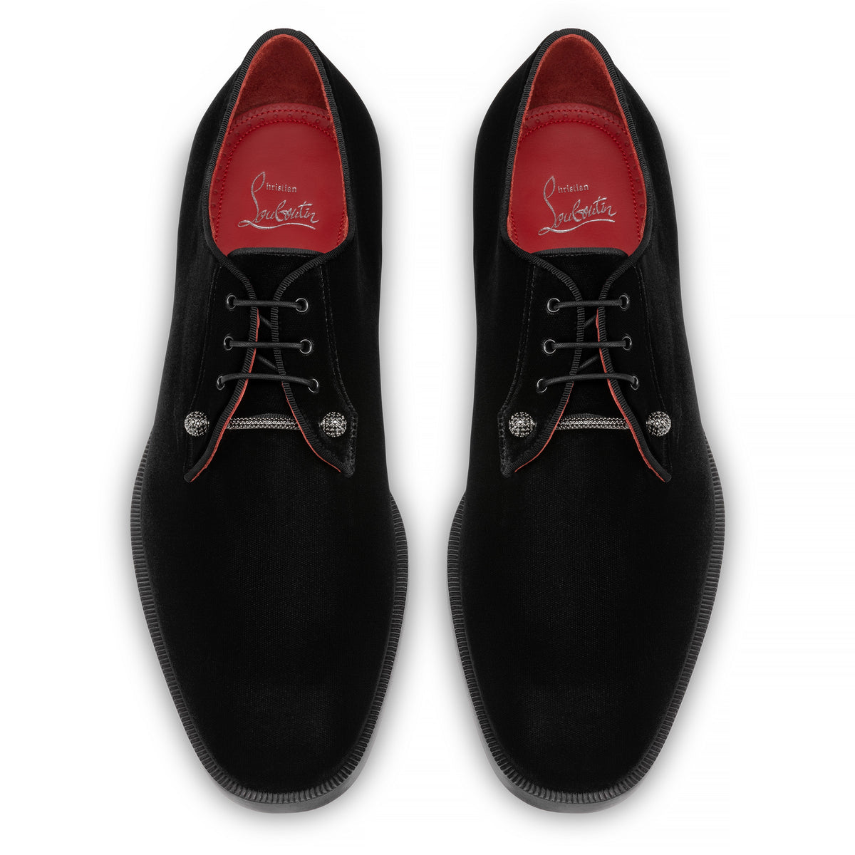 Christian Louboutin Chambelink Strass Men Shoe | Color Black