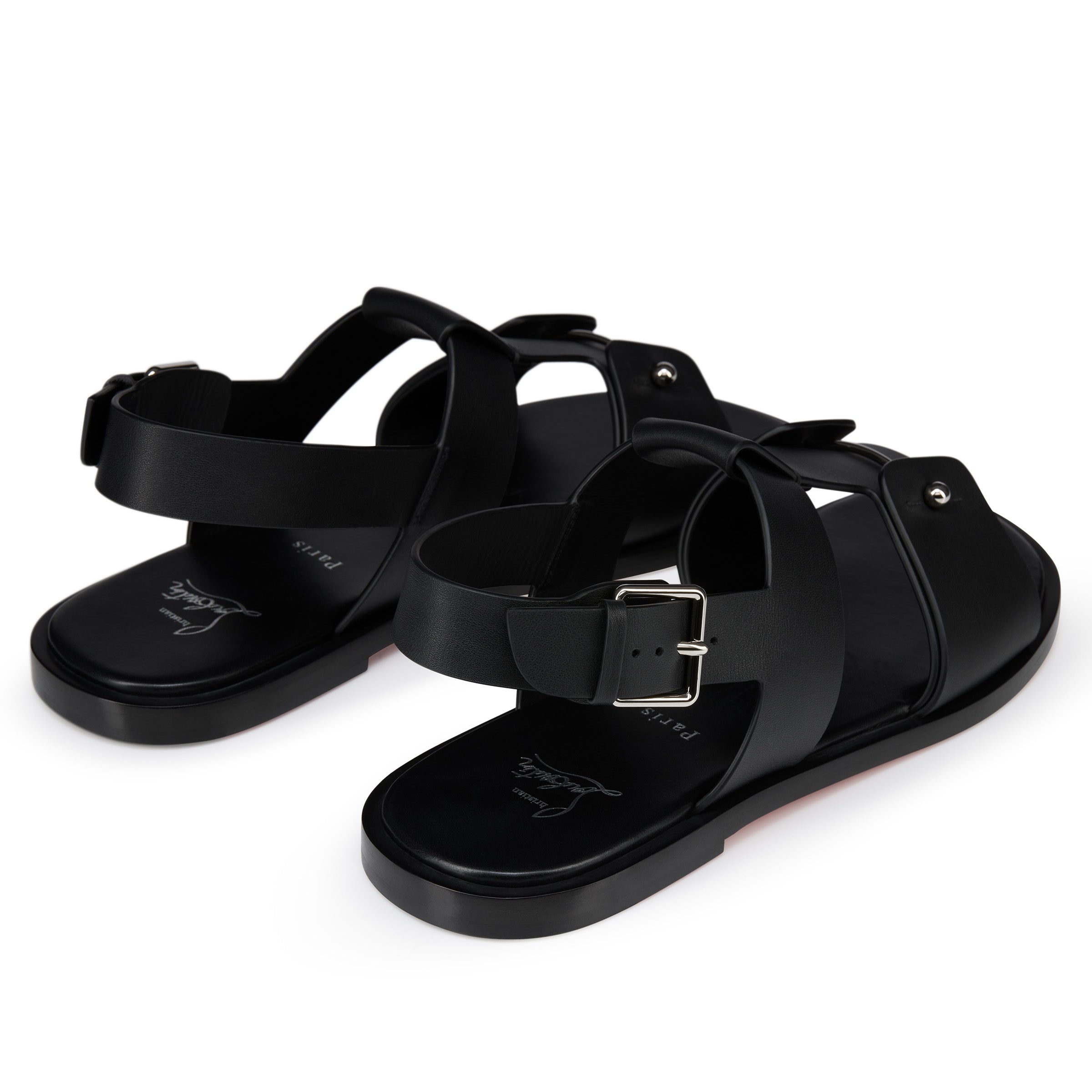 Christian Louboutin Chambeliss Sandal Men Shoes | Color Black