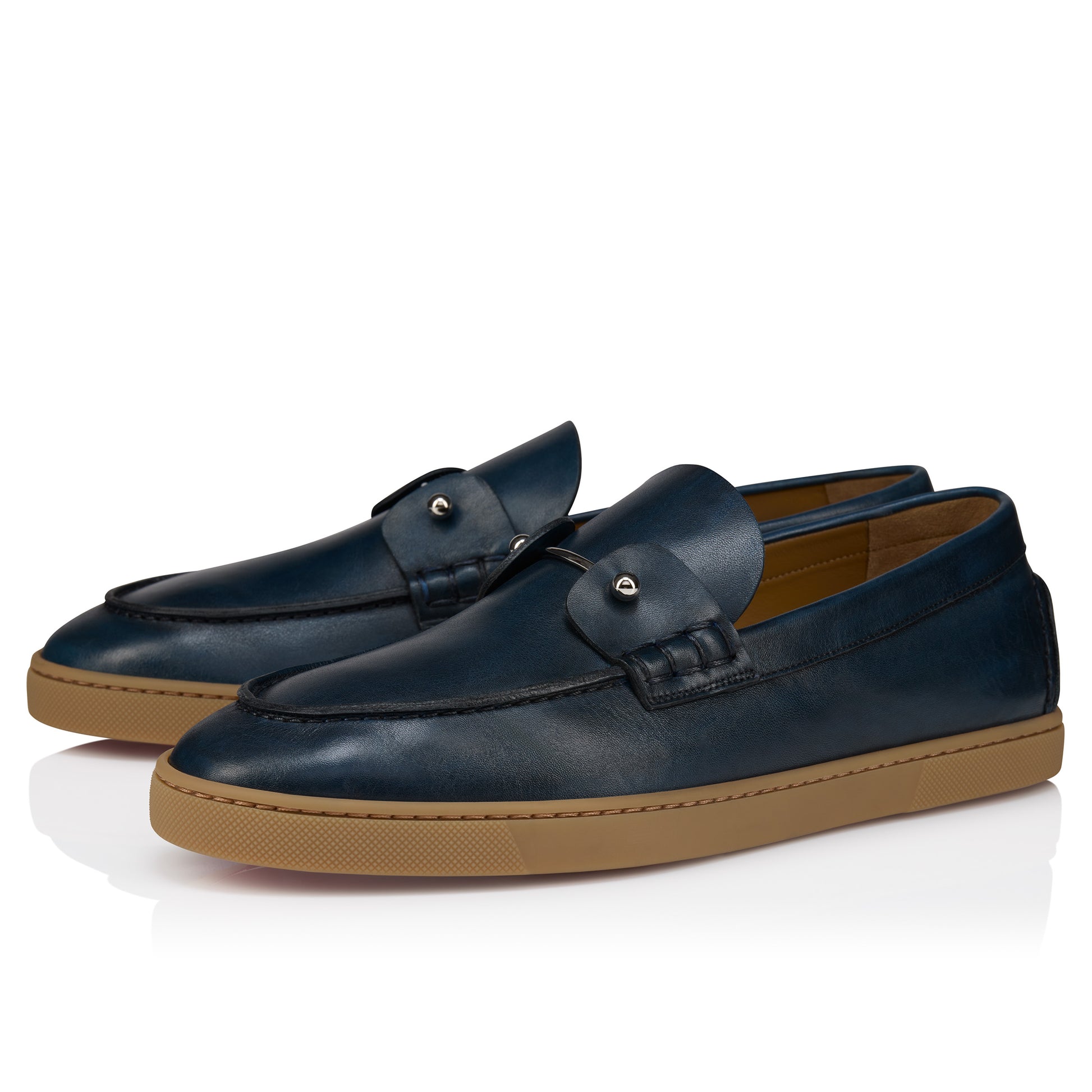 Christian Louboutin Chambeliboat Men Shoes | Color New Blue