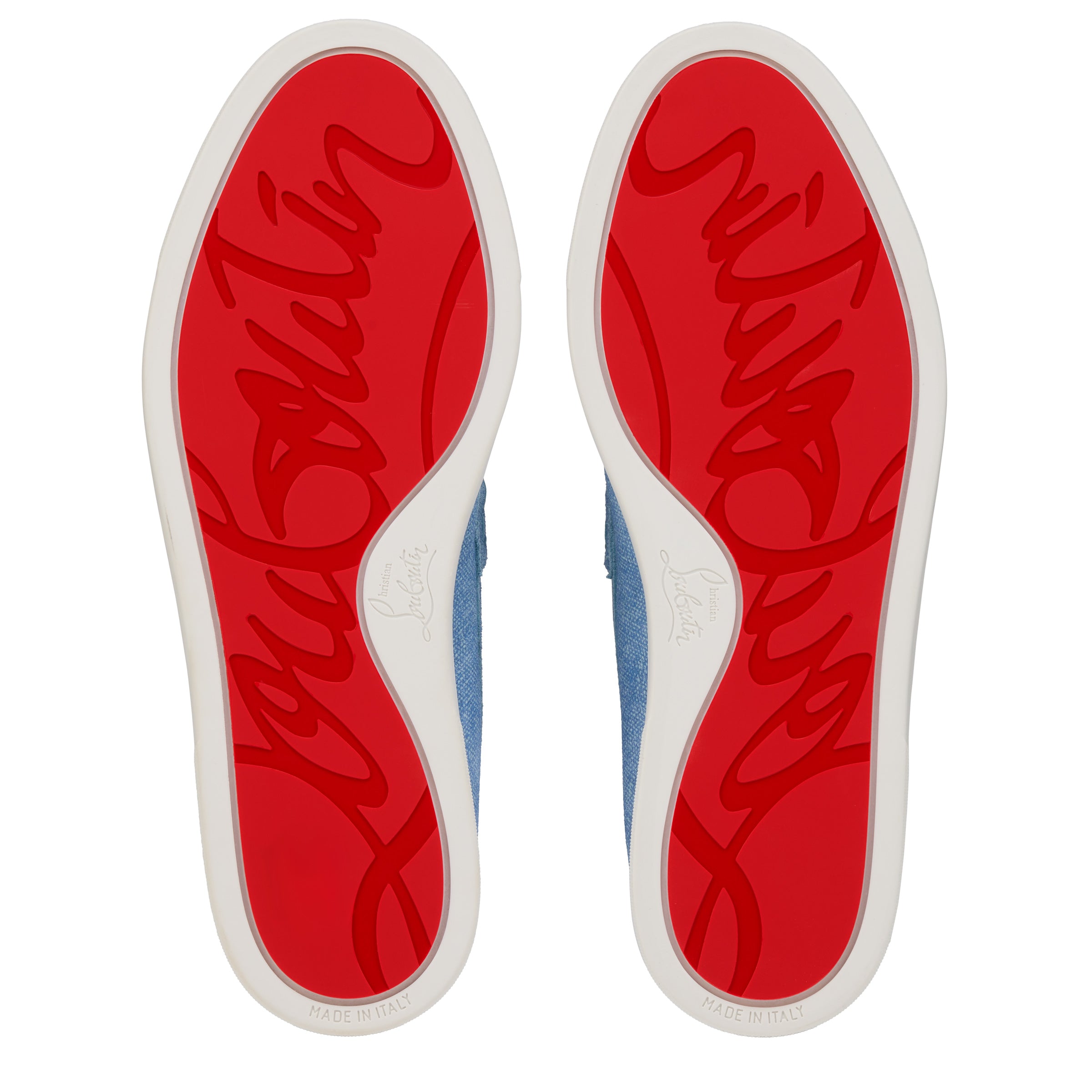 Christian Louboutin Chambeliboat Men Shoes | Color New Blue
