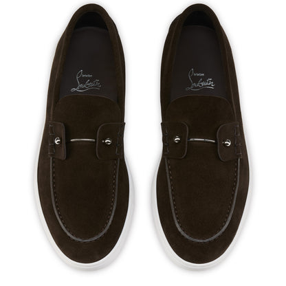 Christian Louboutin Chambeliboat Men Shoes | Color Brown New