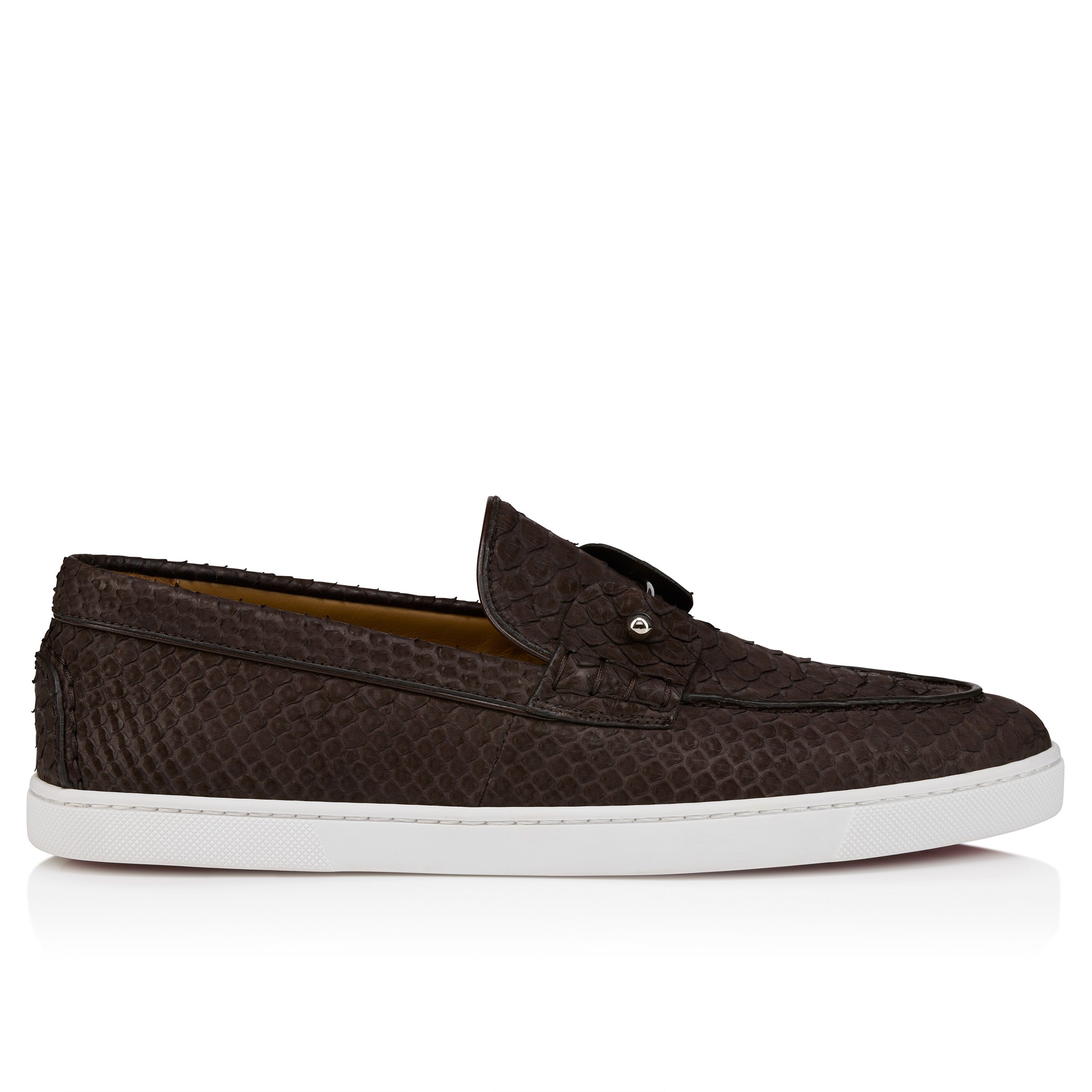 Christian Louboutin Chambeliboat Men Shoes | Color Brown New
