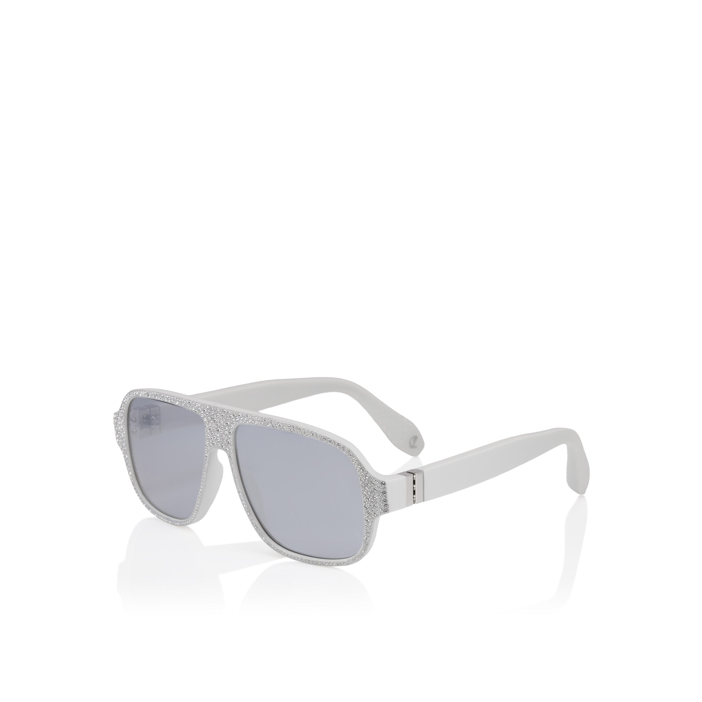 Christian Louboutin Diamond Roller Lb0032 Men Eyewear | Color White