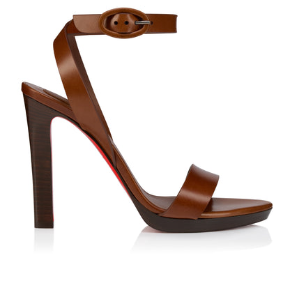 Christian Louboutin Fanny Sandal Women Shoes | Color Brown New