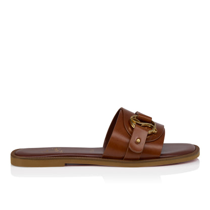 Christian Louboutin Her In Roma Mule Women Shoes | Color Brown New