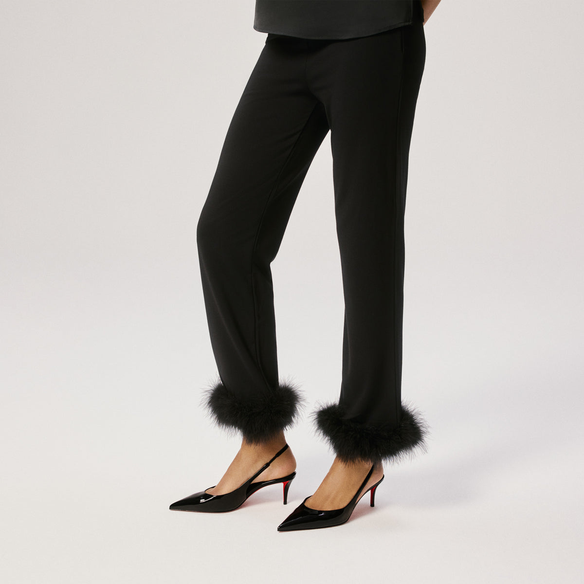 Christian Louboutin Miss Z Sling Back Women Shoes | Color Black