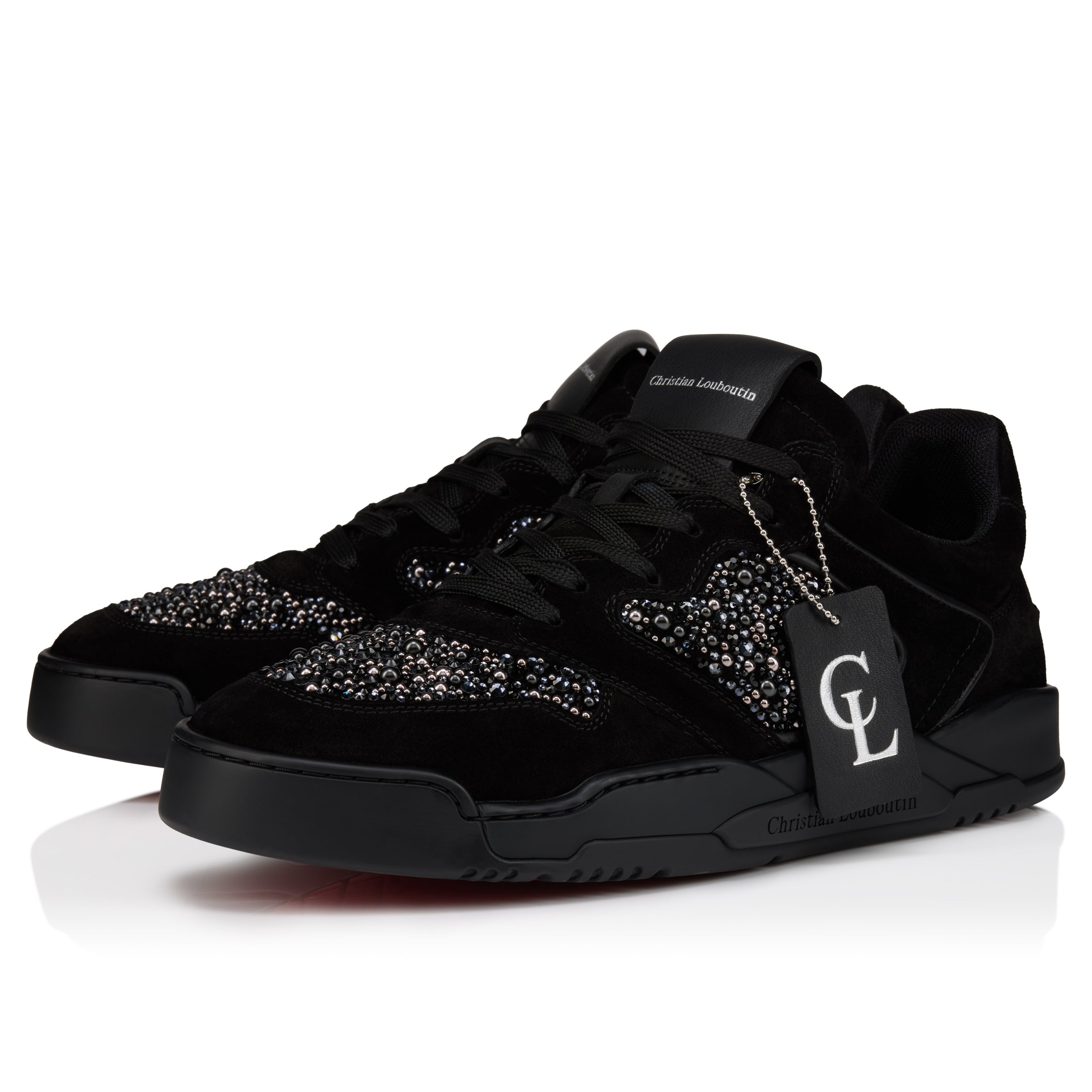 Christian Louboutin Bsktball 1 Perla Men Shoes | Color Black