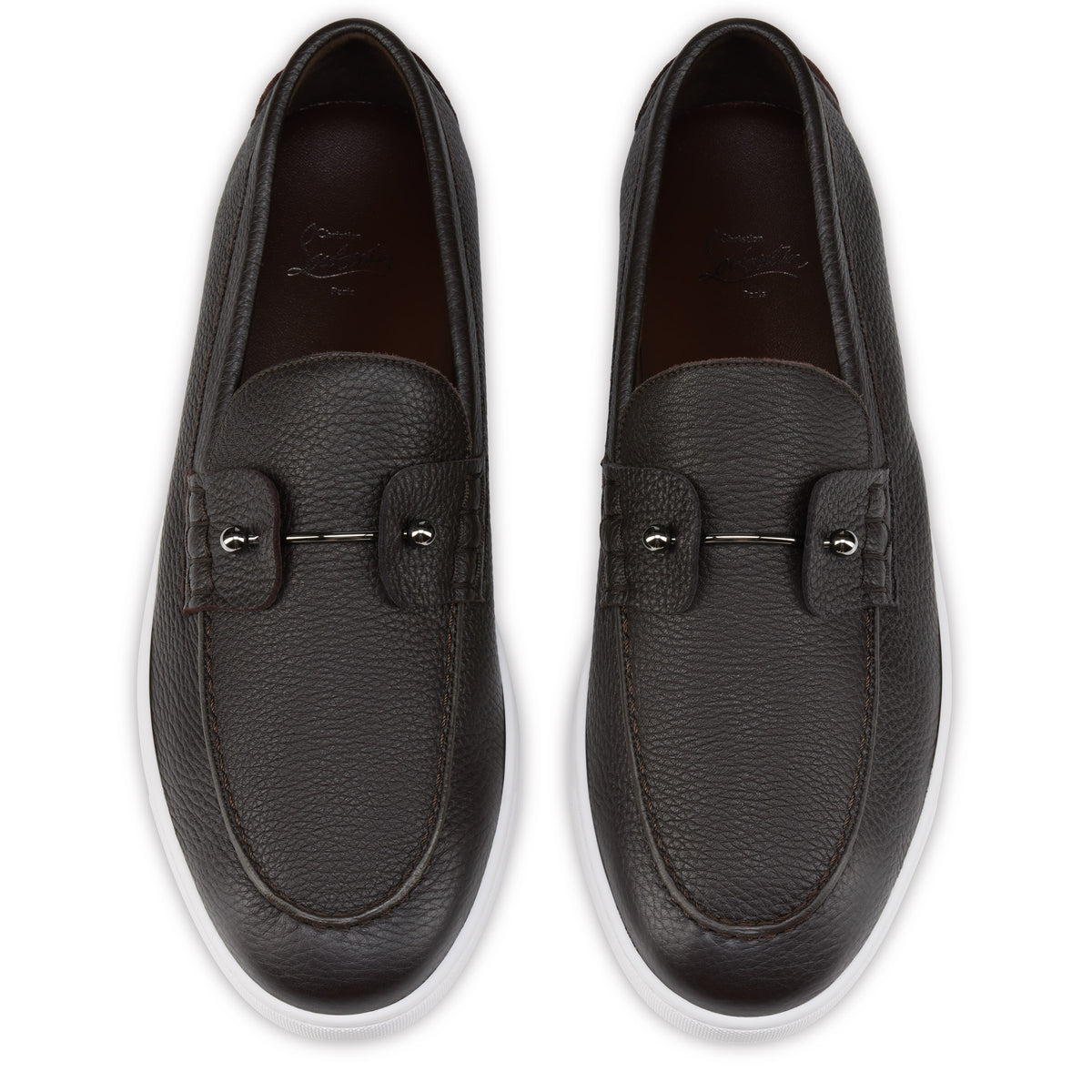 Christian Louboutin Chambeliboat Men Shoes | Color Brown