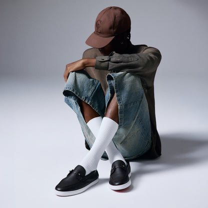 Christian Louboutin Chambeliboat Men Shoes | Color Brown
