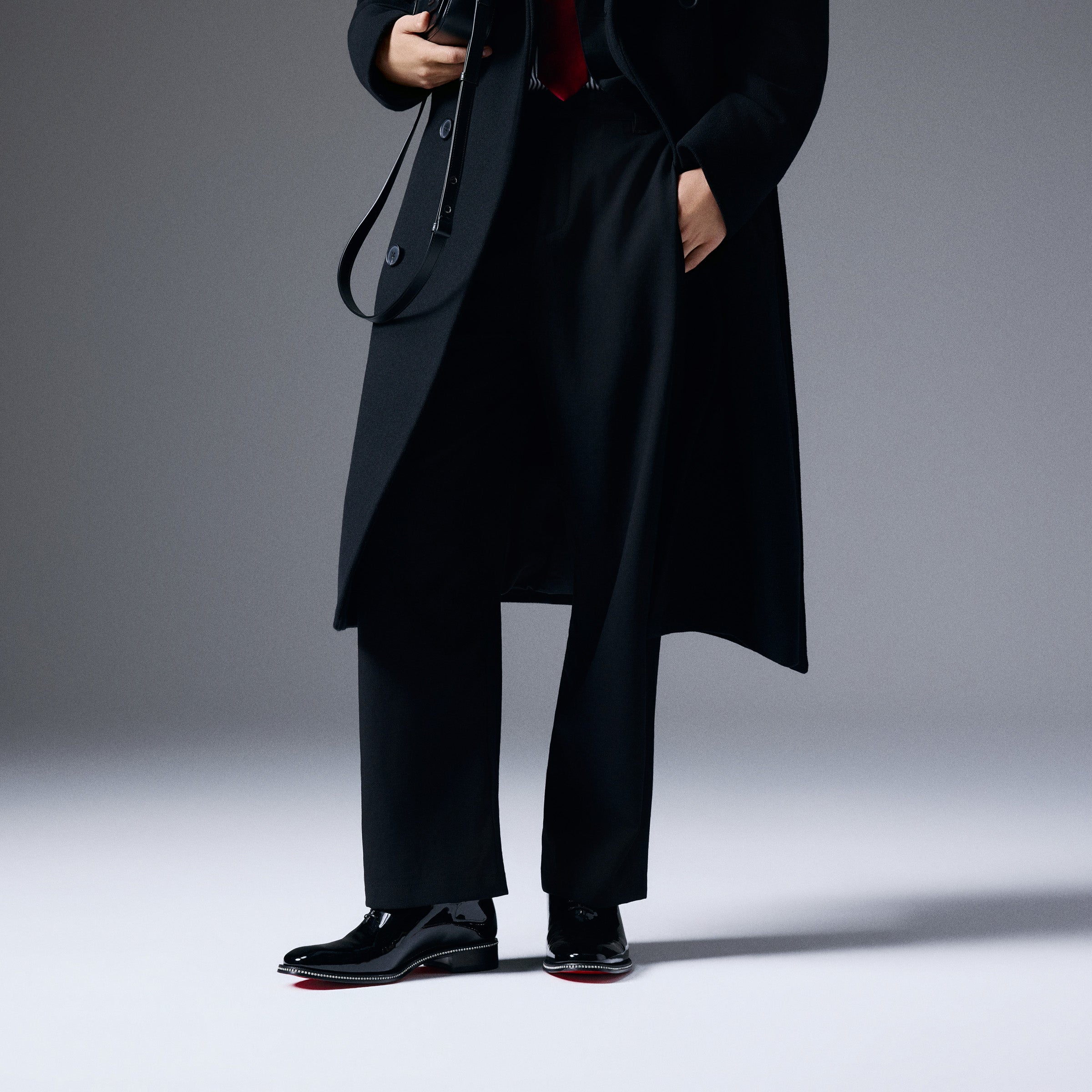 Christian Louboutin Corteo Diam'S Men Shoes | Color Black