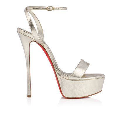 Christian Louboutin Loubi Queen Alta Women Shoes | Color Gold