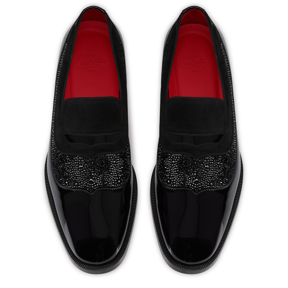 Christian Louboutin Moc Mahal Strass Men Shoes | Color Black