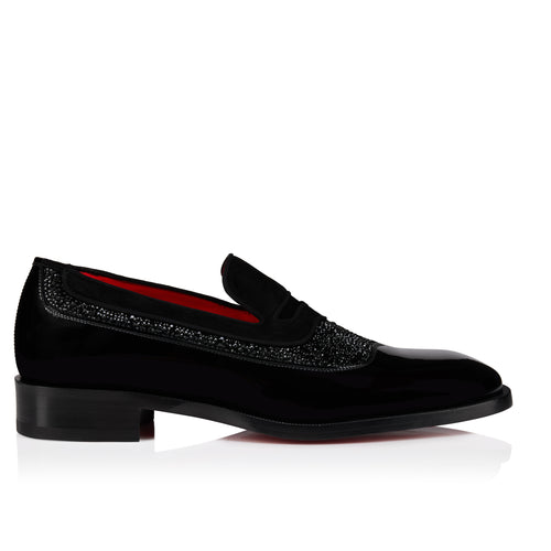 Christian Louboutin Moc Mahal Strass Men Shoes | Color Black