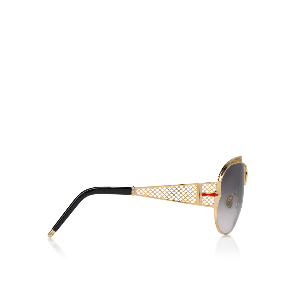 Christian Louboutin Uni Pilot Lb0050 Women Eyewear | Color Gold