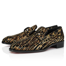 Load image into Gallery viewer, Christian Louboutin Chambelimoc Night Strass Ocelot Men Shoes | Color Multicolor
