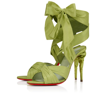 Christian Louboutin Affabula Lace Up Women Shoes | Color Green