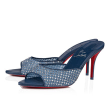 Load image into Gallery viewer, Christian Louboutin Apostropha Mule Mesh Strass Women Shoes | Color Blue
