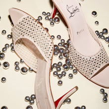 Load image into Gallery viewer, Christian Louboutin Apostropha Mule Mesh Strass Women Shoes | Color Beige
