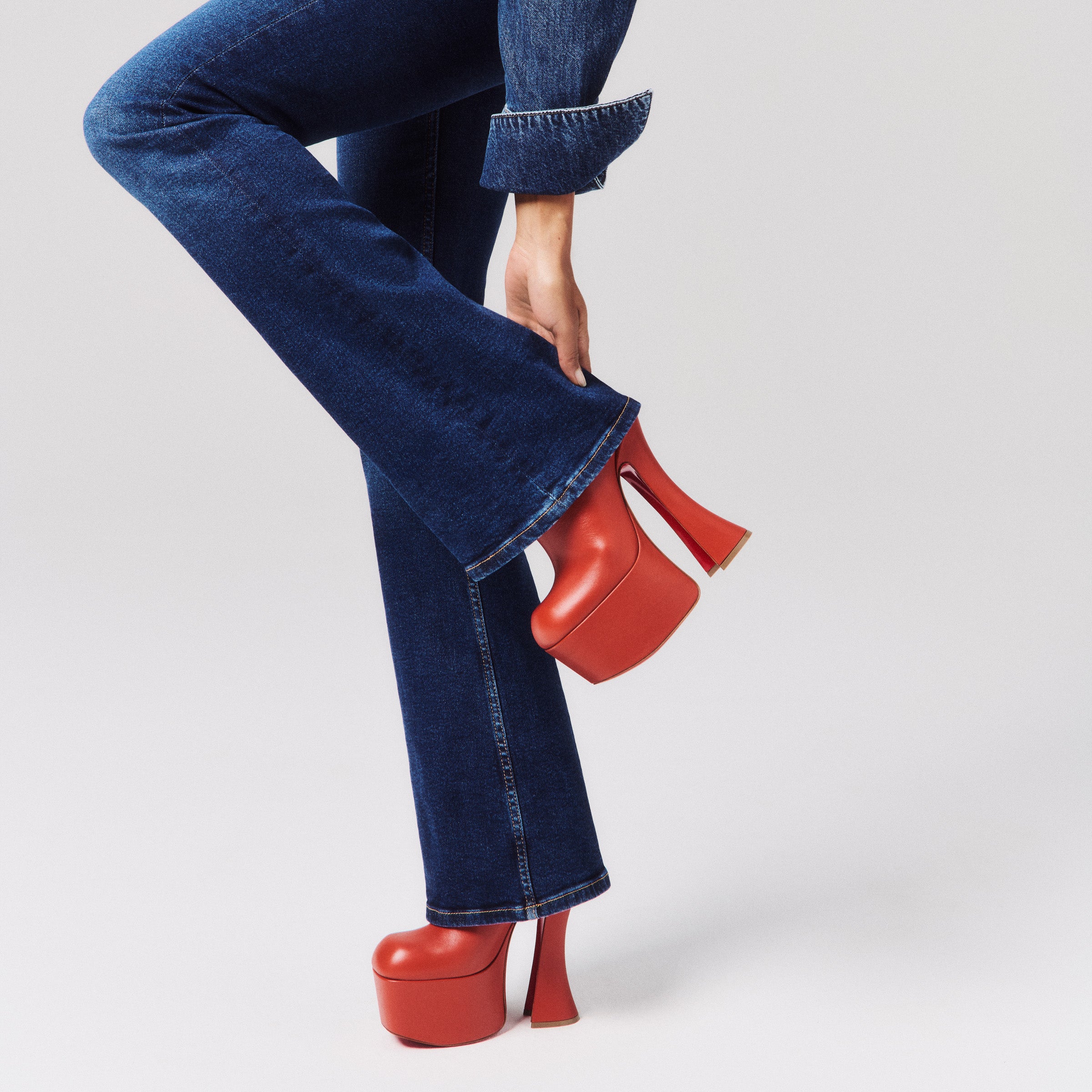 Christian Louboutin Aquabootie Women Shoes | Color Orange