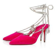 Load image into Gallery viewer, Christian Louboutin Astrid Lace Strass Women Shoes | Color Pink
