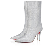 Load image into Gallery viewer, Christian Louboutin Astrilarge Strass Booty Women Shoes | Color Silver
