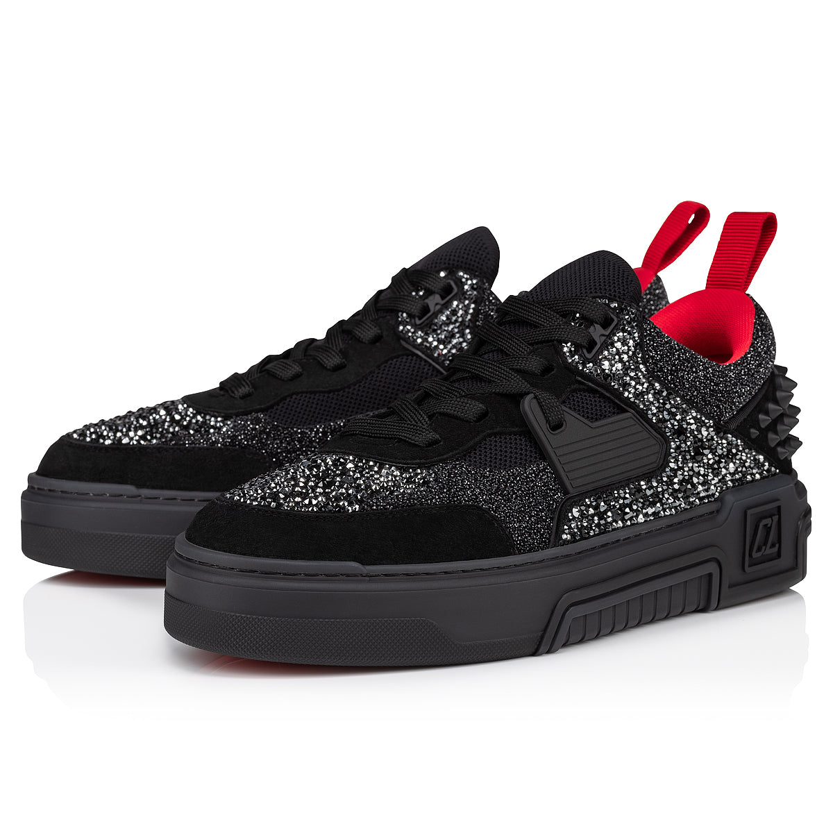Christian Louboutin Astroloubi Strass Men Shoes | Color Black