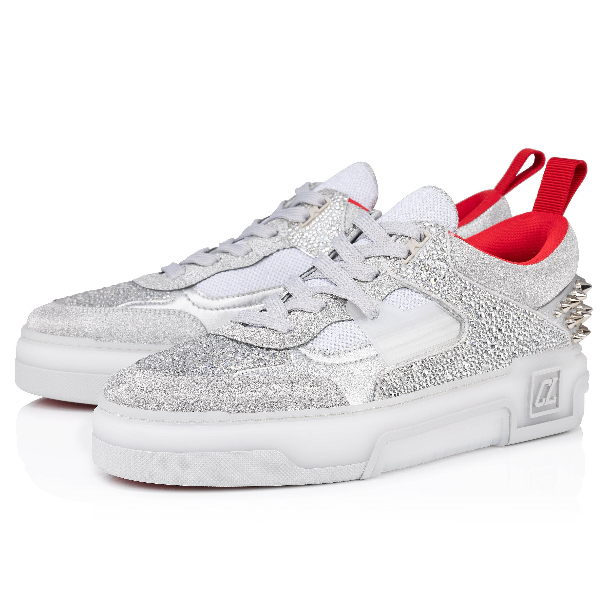 Christian Louboutin Astroloubi Strass Men Shoes | Color Silver