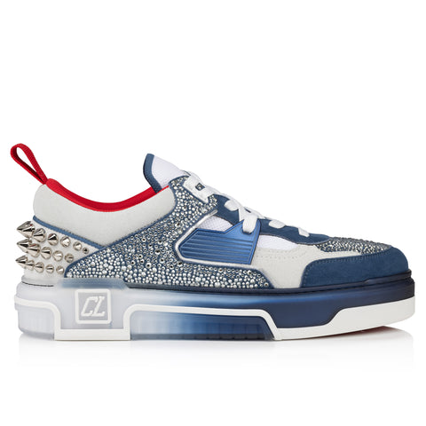 Christian Louboutin Astroloubi Strass Men Shoes | Color Blue