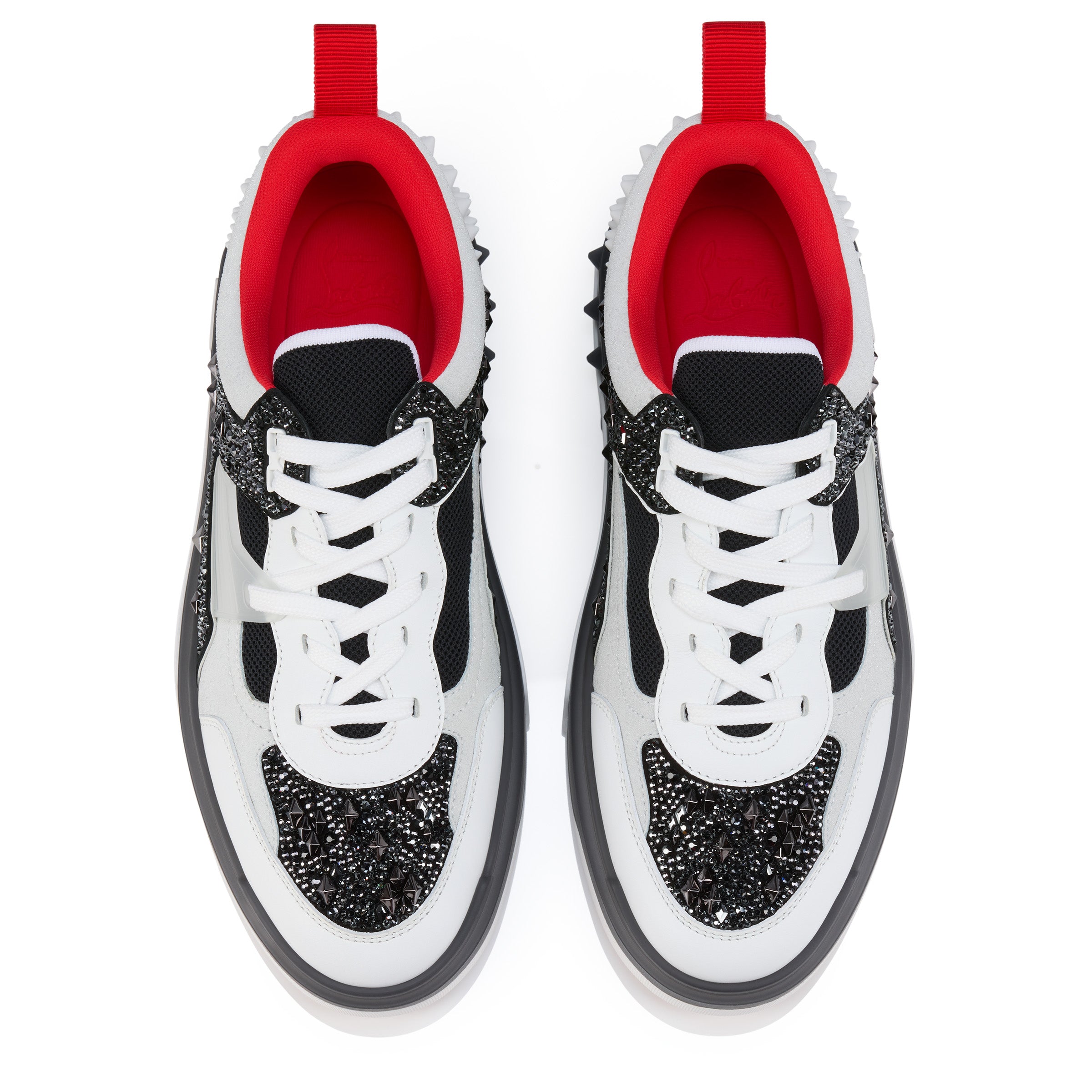 Christian Louboutin Astroloubi Strass Eternity Men Shoes | Color White