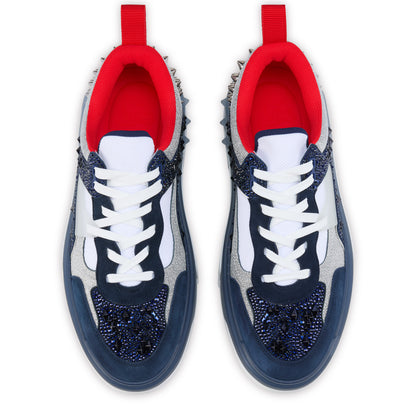 Christian Louboutin Astroloubi Strass Eternity Men Shoes | Color Navy