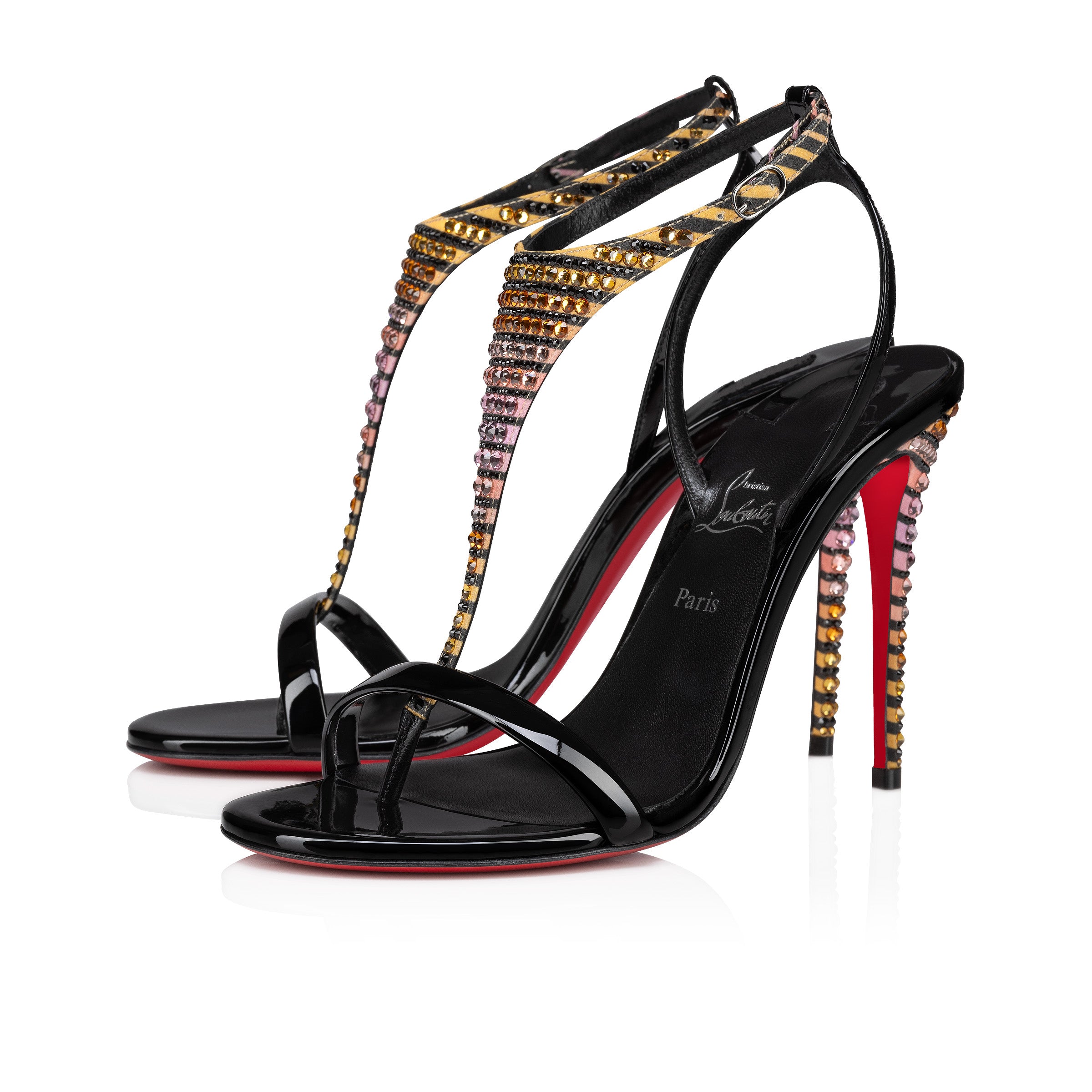 Christian Louboutin Athina Strass Aftersun Women Shoes | Color Black