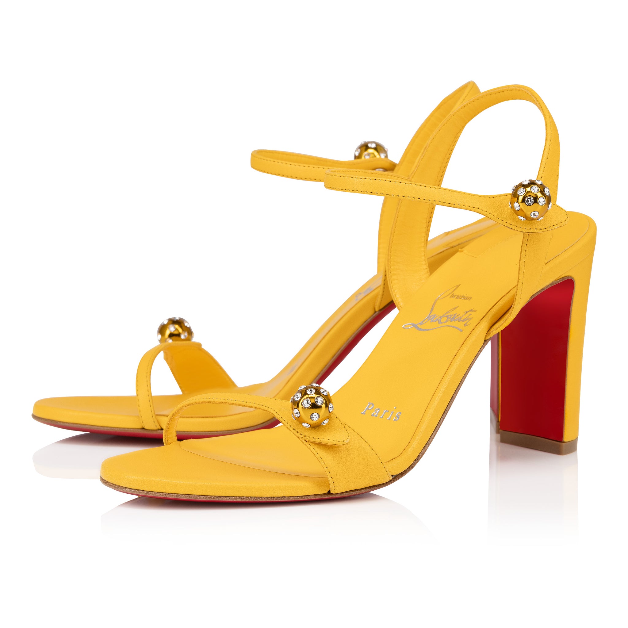 Christian louboutin yellow shoes hotsell