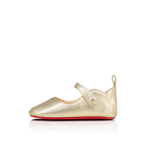 Christian Louboutin Baby Love Chick Kids Unisex Shoes | Color Gold