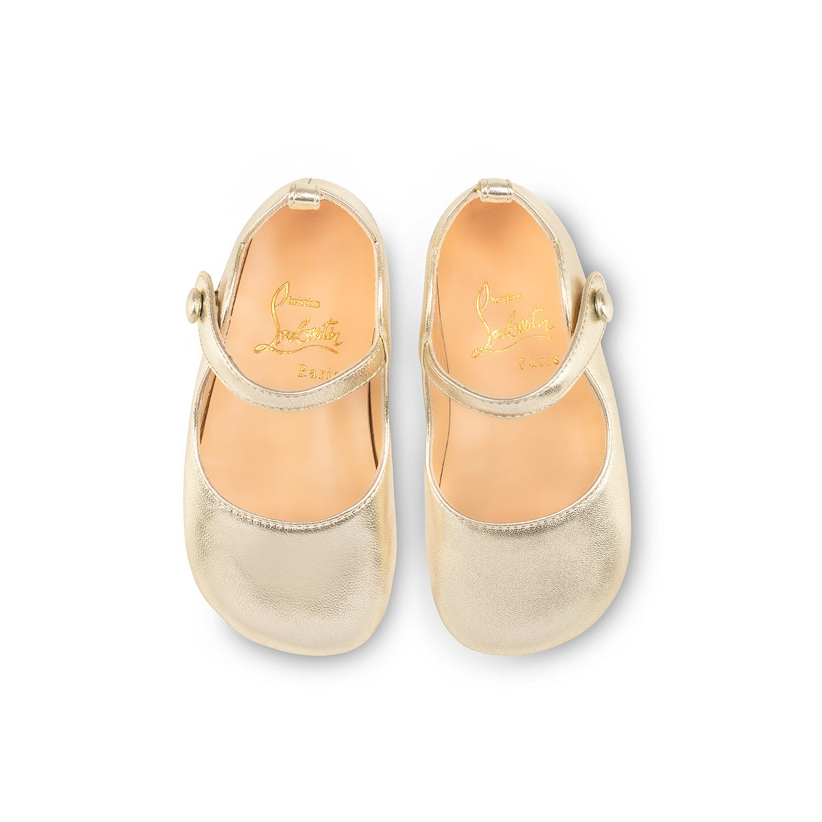 Christian Louboutin Baby Love Chick Kids Unisex Shoes | Color Gold