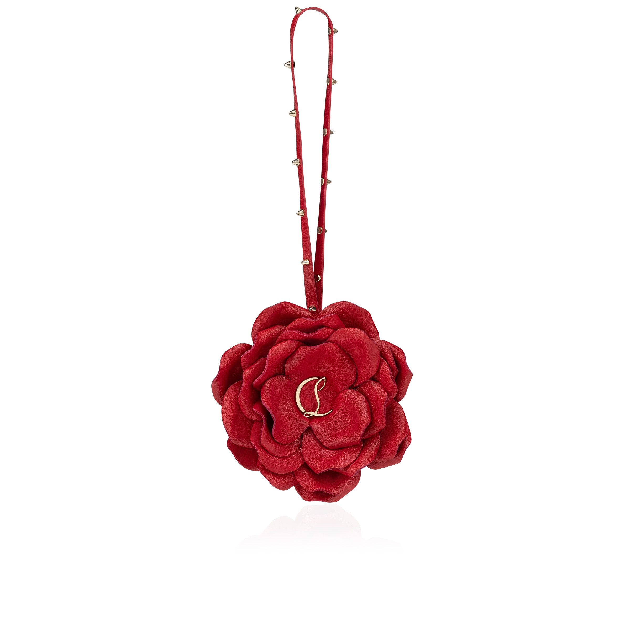 Christian Louboutin Bag Charm Rose Women Accessories | Color Red